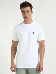 Calvin Klein Jeans Men Solid Round Neck Cotton T-shirt
