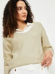 max Women Ribbed Pullover