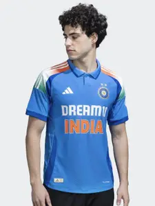 ADIDAS Men Indian Cricket One Day International Jersey T-shirt