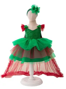 StyleCast x Revolte Girls Embellished Flutter Sleeves Fit and Flare Mini Dress