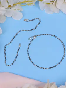 GLYTERS Paramore Rhodium-Plated Anklets