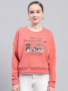 Monte Carlo Women Printed Pullover Sweatshirt