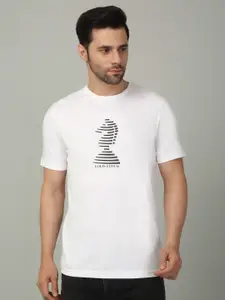 LOUIS STITCH Men Graphic Printed Round Neck Cotton T-shirt