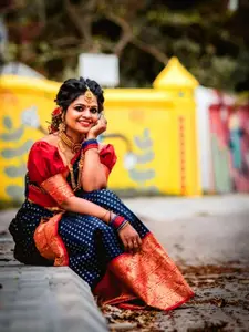 Areca Designer Ethnic Motifs Zari Pure Silk Banarasi Saree