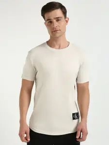 Calvin Klein Jeans Men Solid Round Neck Cotton T-shirt