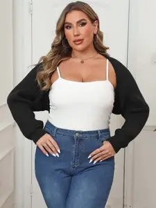 StyleCast Curve Women Crop Shrug