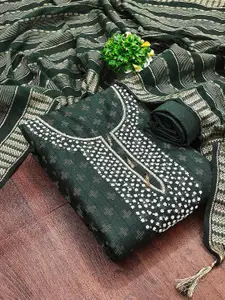 JULEE Geometric Woven Design Unstitched Dress Material