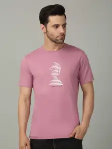 LOUIS STITCH Men Graphic Printed Round Neck Cotton T-shirt