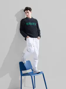 RARE RABBIT Men Cotton Long Sleeves Pullover