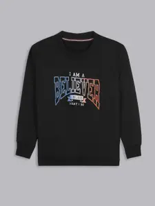 BAESD Boys Typography Printed Sweatshirt