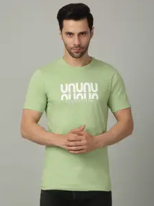 LOUIS STITCH Men Typography Printed Round Neck Cotton T-shirt