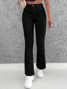 BROADSTAR Women Smart Bootcut High-Rise Stretchable Jeans