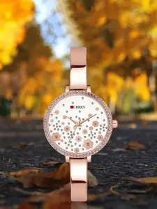 Curren Women Embellished Wrap Around Straps Analogue Watch CR-1842-RSFlower-W