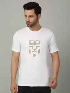 LOUIS STITCH Men Graphic Printed Round Neck Cotton T-shirt