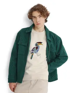 RARE RABBIT Men Printed Cotton Sweatshirt