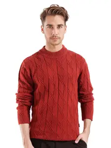 RARE RABBIT Men Cable Knit Pullover