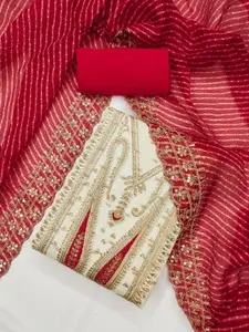 APNISHA Paisley Embroidered Sequinned Unstitched Dress Material