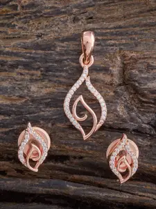 Kushal's Fashion Jewellery Embellished Bridal Mint Rhodium-Plated Zircon Finger Ring