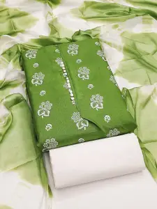 APNISHA Floral Printed Cotton Unstitched Dress Material