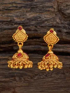 Kushal's Fashion Jewellery Embellished Bridal 92.5 Contemporary Jhumkas Earrings