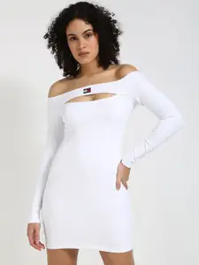 Tommy Hilfiger Women Off-Shoulder Bodycon Dress