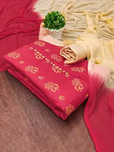 JULEE Floral Printed Cotton Unstitched Dress Material