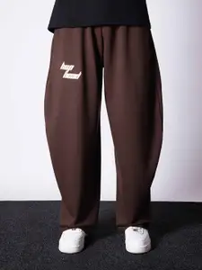HOP HEAD Men Loose Fit Mid-Rise Cotton Track Pants