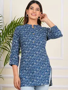 Aarti  Fashion Aarti Fashion Women Floral Printed Boat Neck Kurti