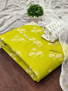 JULEE Floral Printed Cotton Unstitched Dress Material