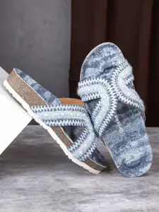 BRISKERS Women Printed Open Toe Flats