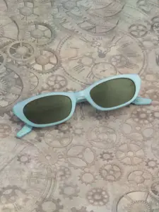Ted Smith Blue-Green Aesthetic Cateye Premium Acetate Sunglasses Women With Polarised Lens