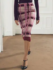 LULU & SKY Scoop Neck Long Sleeves Top With Skirt