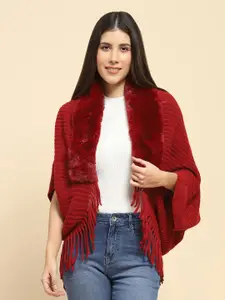 Global Republic Acrylic Tasselled Shrug