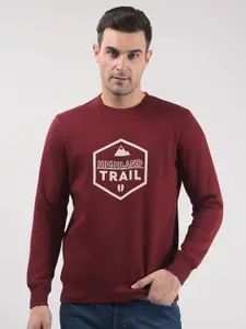 Numero Uno Men Round Neck Long Sleeves Printed Sweatshirt