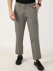 Thomas Scott Men Smart Regular Fit Mid-Rise Chinos Trousers