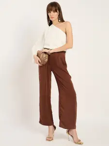 FEMMELLA Women One Shoulder Flared Sleeve Top