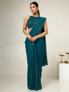 Soch Embellished Sequinned Pure Georgette Saree