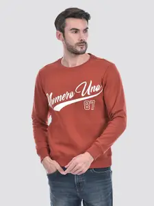 Numero Uno Men Typographic Printed Pullover Sweatshirt