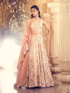 Alaya Advani Women Printed Lehenga & Blouse With Dupatta