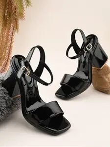 pelle albero Women Open Toe Block Heel Sandals