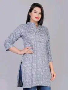 Aarti  Fashion Aarti Fashion Women Floral Printed Boat Neck Kurti