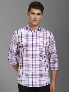 Louis Philippe Sport Men Opaque Checked Pure Cotton Casual Shirt