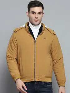 Monte Carlo Men Hooded Solid Casual Padded Jacket