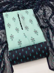 JULEE Floral Printed Cotton Unstitched Dress Material