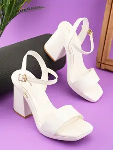 pelle albero Party Block Sandals