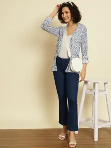 BAESD Printed Open Front Shrug