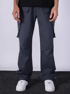 HOP HEAD Men Straight Fit Easy Wash Cotton Regular Track Pants