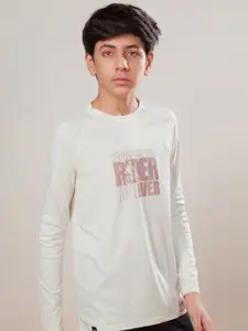 Technosport Boys aw'24 UPF50 Typography Casual T-shirt