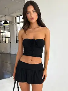 LULU & SKY Strapless Tube Top With Mini Skirt