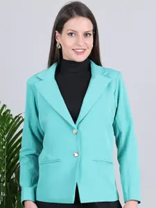 Purple State Notched Lapel Single Breasted Casual Blazer